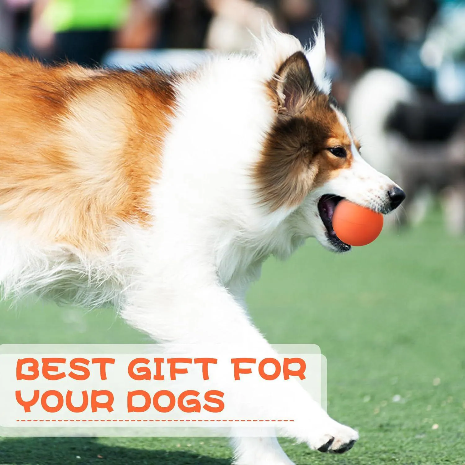 Pelotas De Goma Para Perros Paquete De 15 Con Alto Rebote Y Colores Brillantes 7