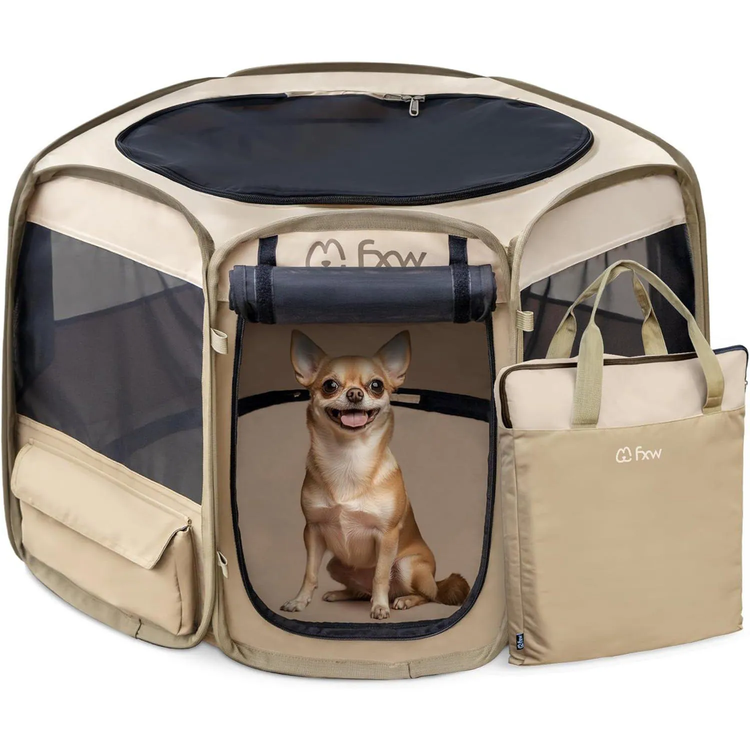 Corral FXW Gotent Portátil para Perros Pequeños Ideal para Viajes