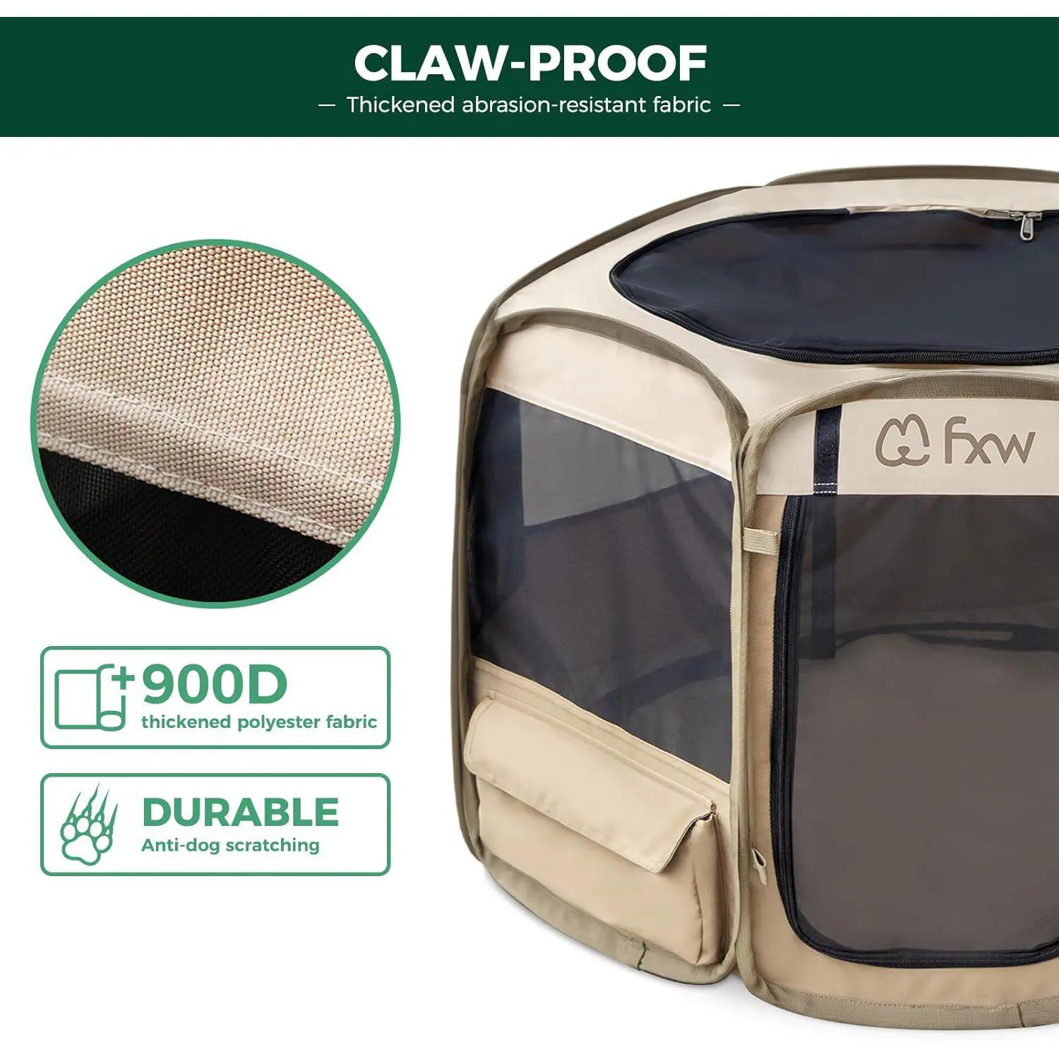 Corral FXW Gotent Portátil para Perros Pequeños Ideal para Viajes 5