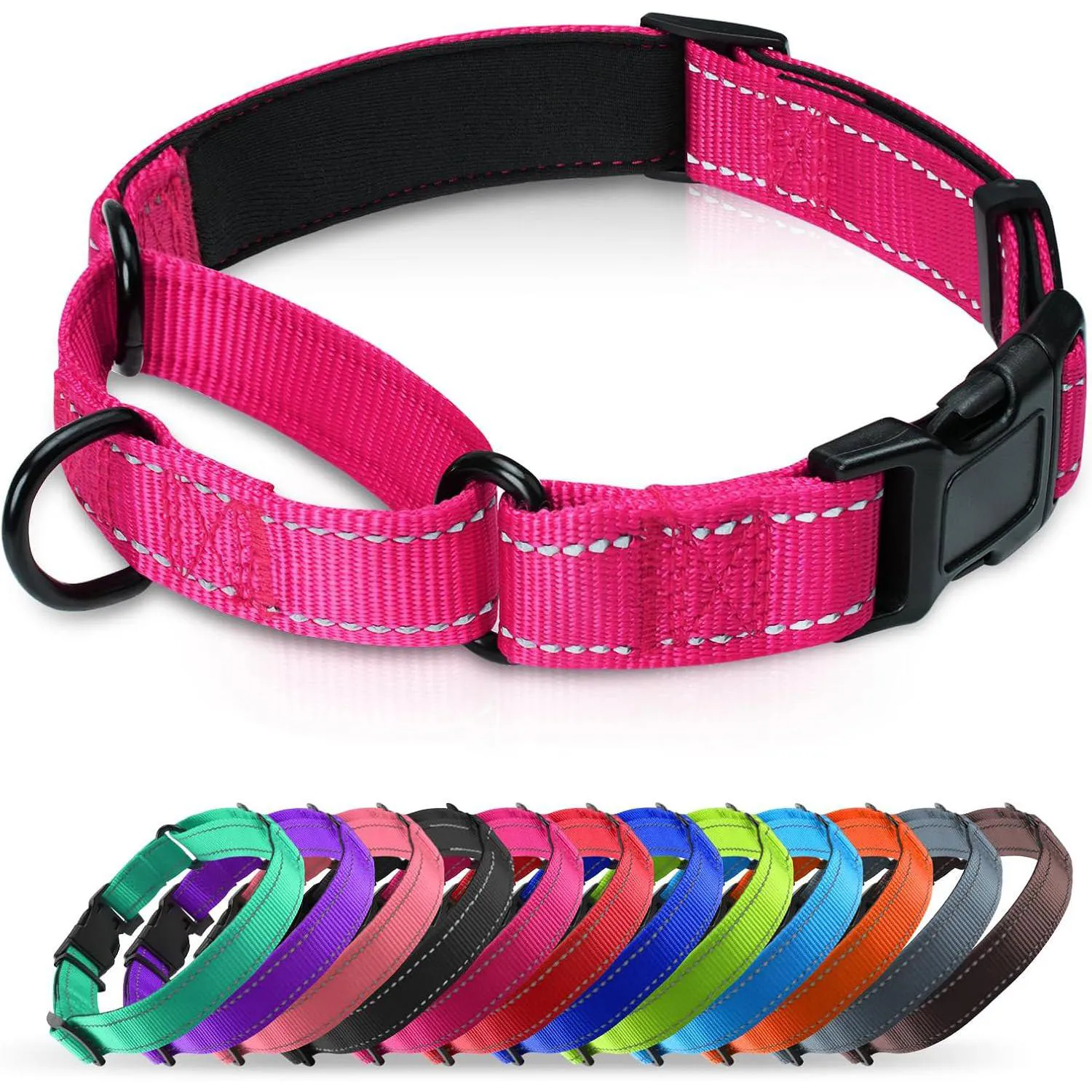 Collar Martingale Neopreno Padded Reflectivo Ajustable Grande
