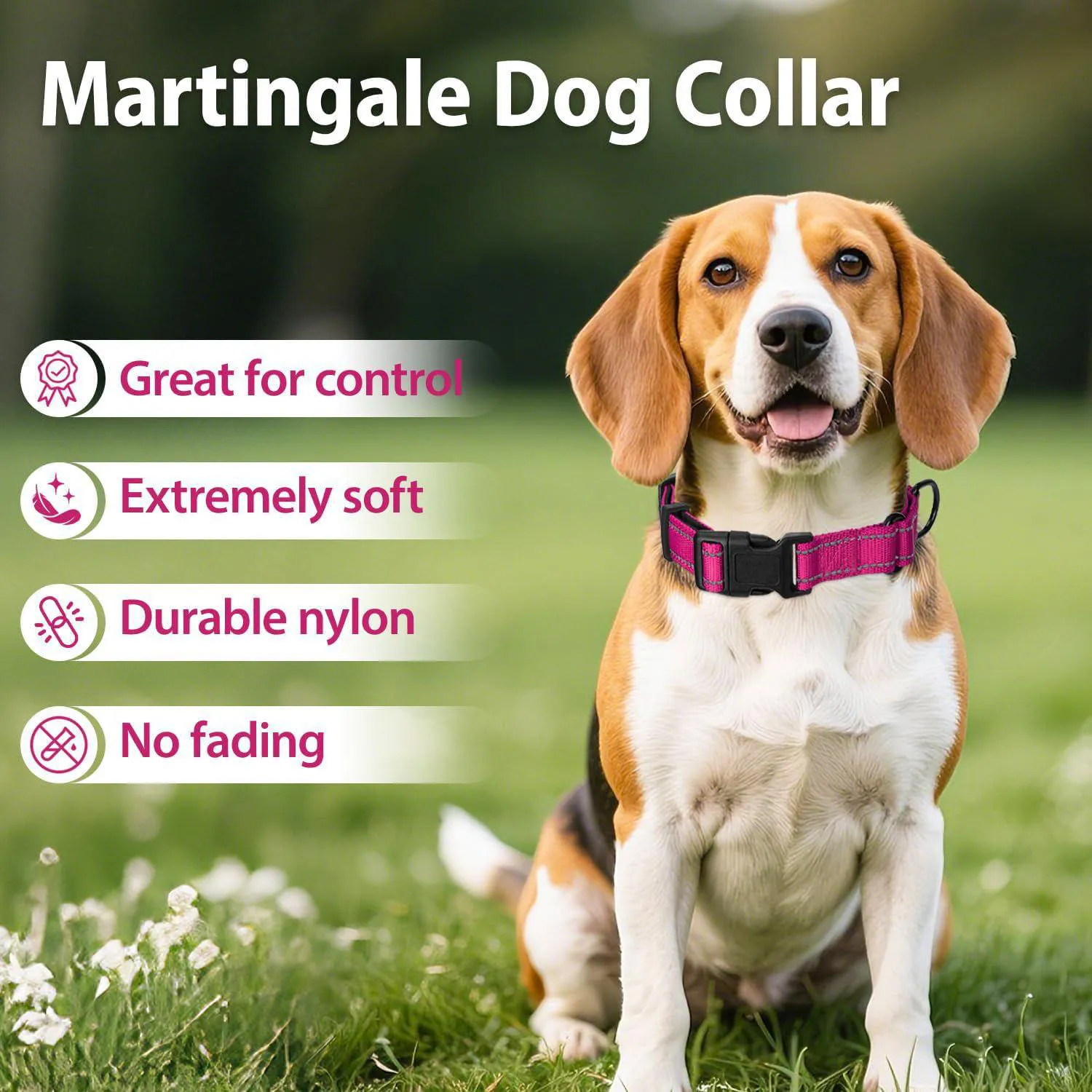 Collar Martingale Neopreno Padded Reflectivo Ajustable Grande 6