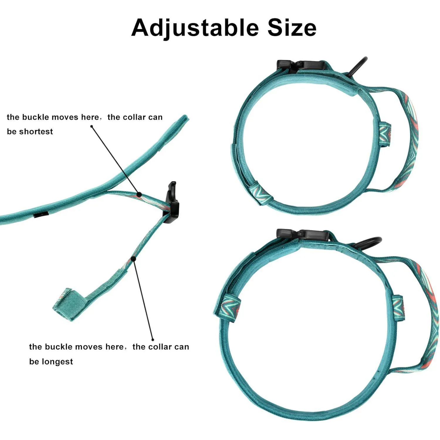 Collar Táctico para Perros Daganxi Nylon Ajustable Verde 5