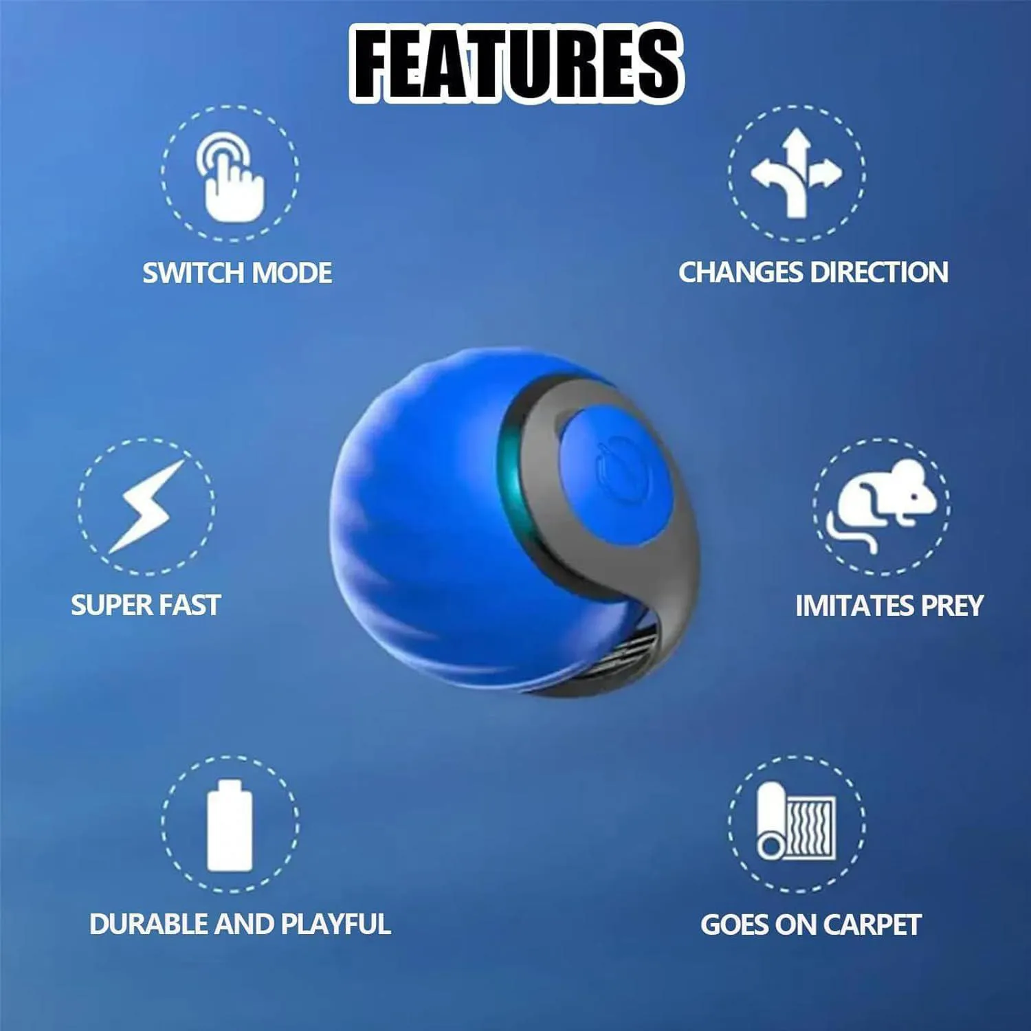 Pelotas Interactivas para Gatos con Movimiento Inteligente y Cola Realista 7
