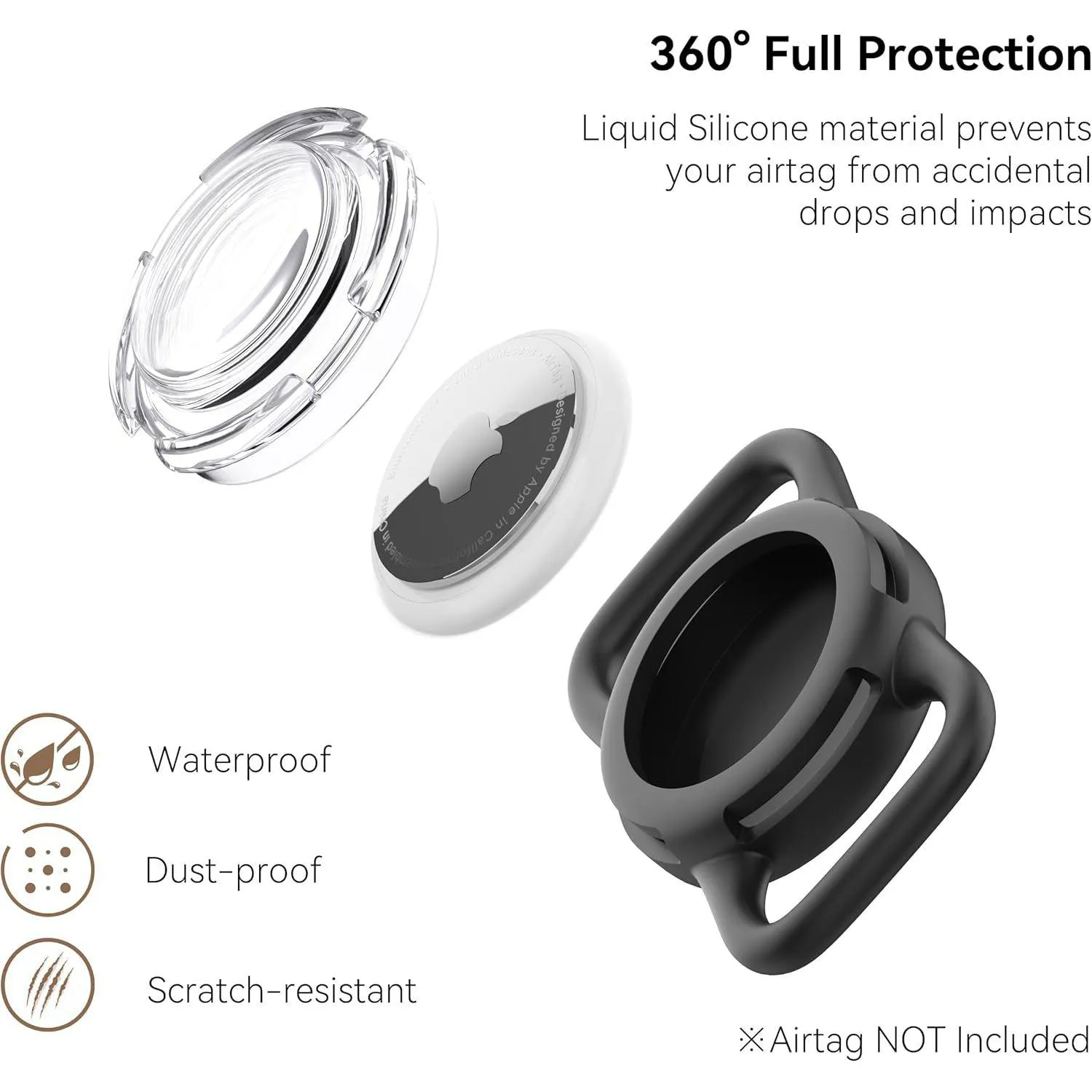 Soporte Impermeable Airtag para Collar de Perro y Gato