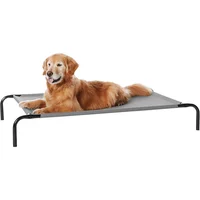 Cama Elevada Para Perros Grandes Beige 130x78x20 Cm