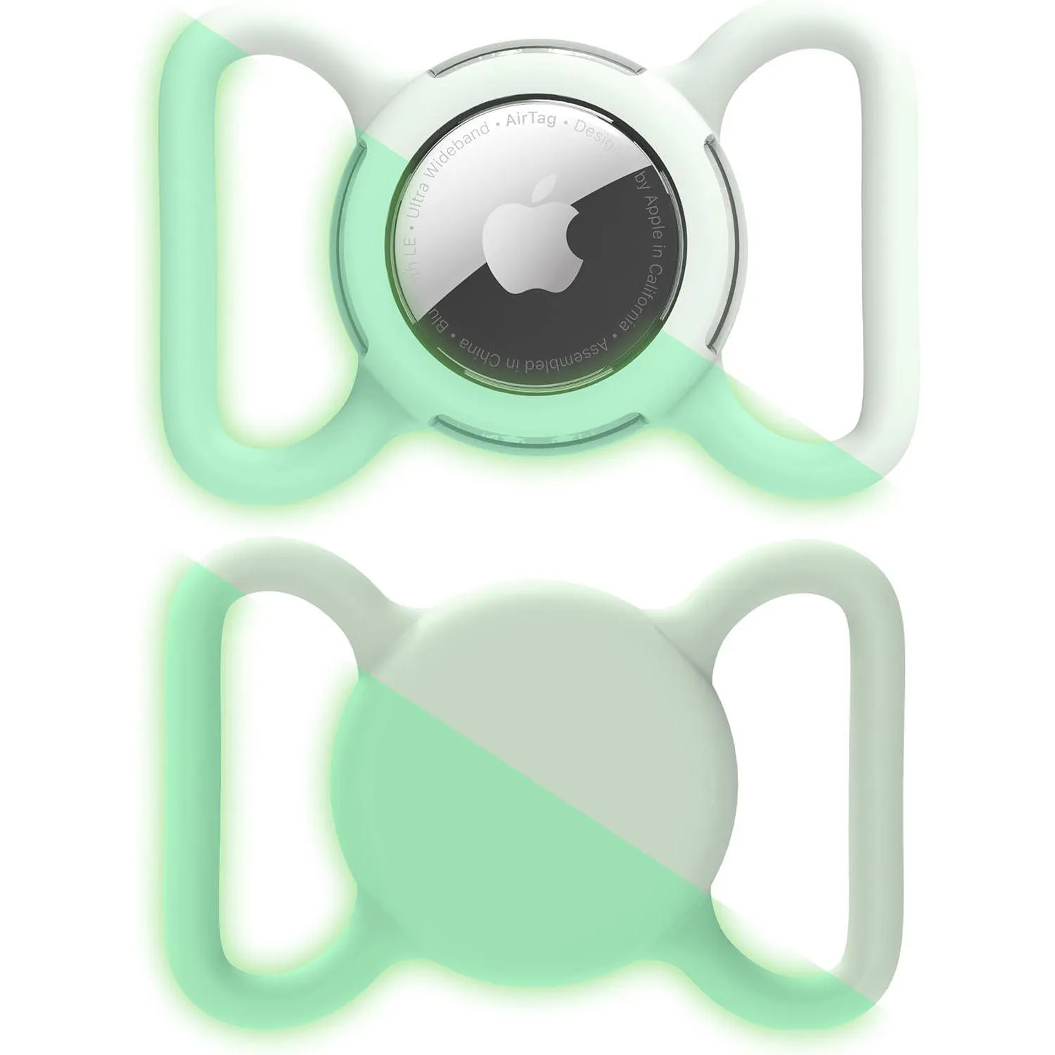 Soporte Airtag para Collar de Perro y Gato en Silicona y ABS Grande