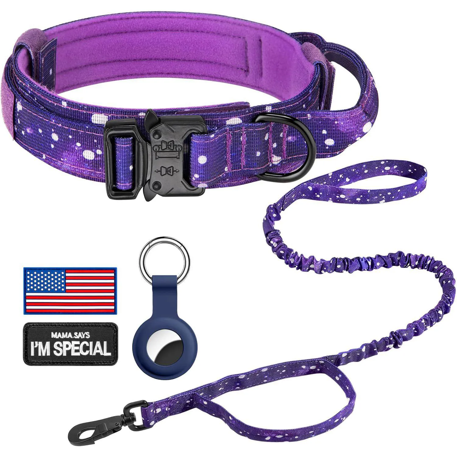Collar Táctico para Perros Daganxi Nylon Ajustable L