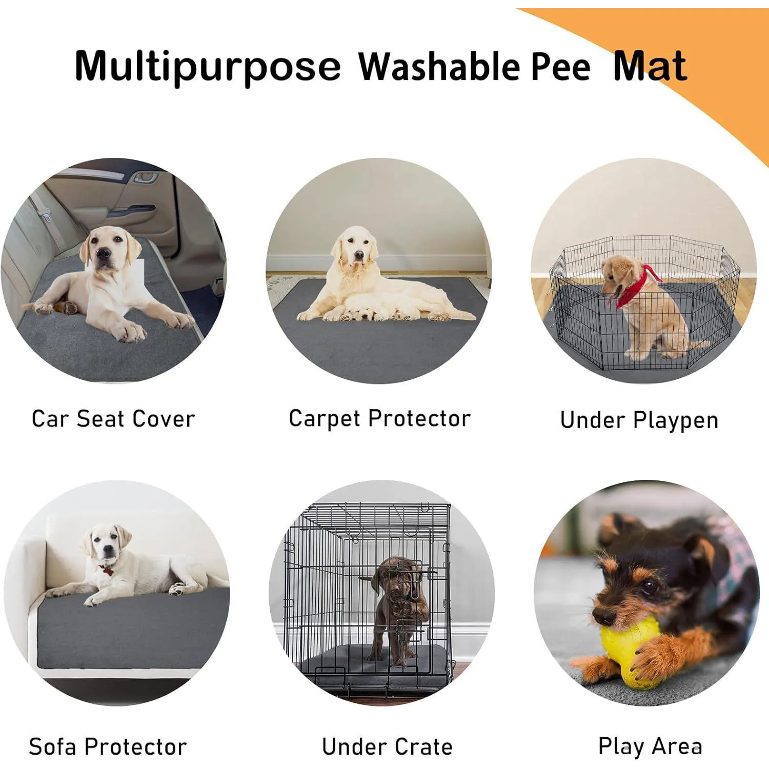 Tapetes Lavables Impermeables para Entrenamiento y Parto de Mascotas 6