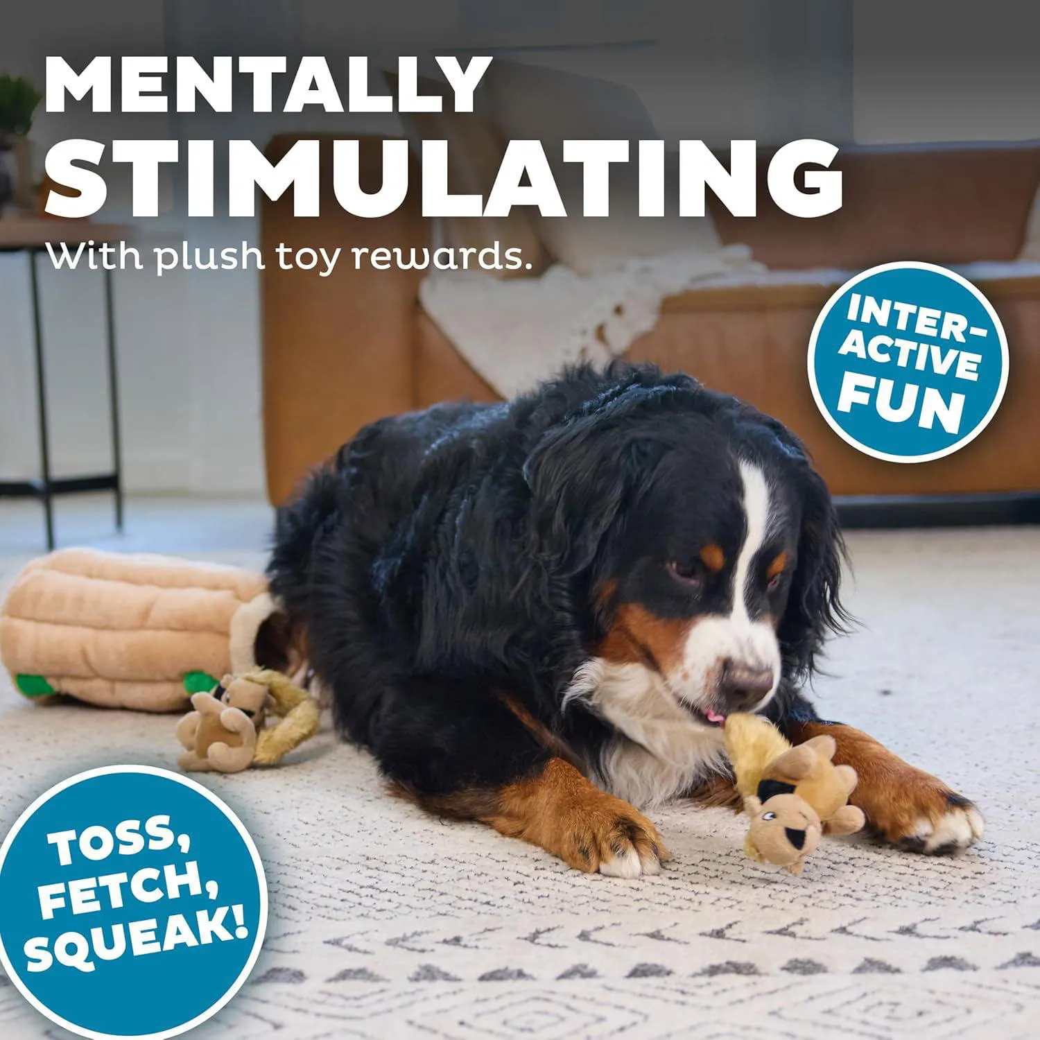 Juguete Interactivo Outward Hound Árbol con Ardillas para Perros Curiosos 4