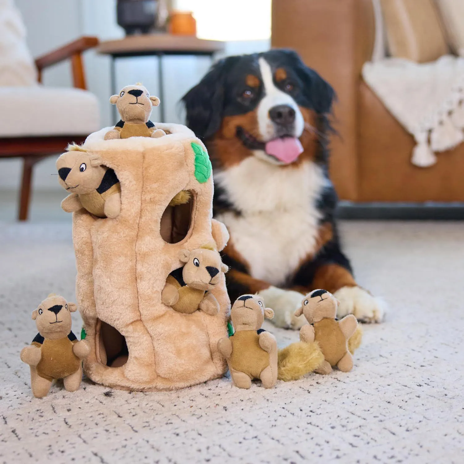 Juguete Interactivo Outward Hound Árbol con Ardillas para Perros Curiosos 6