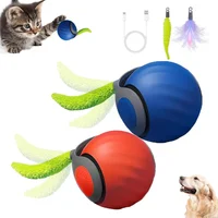 Pelotas Automáticas para Gatos con Movimiento Inteligente y Pluma Estimulante