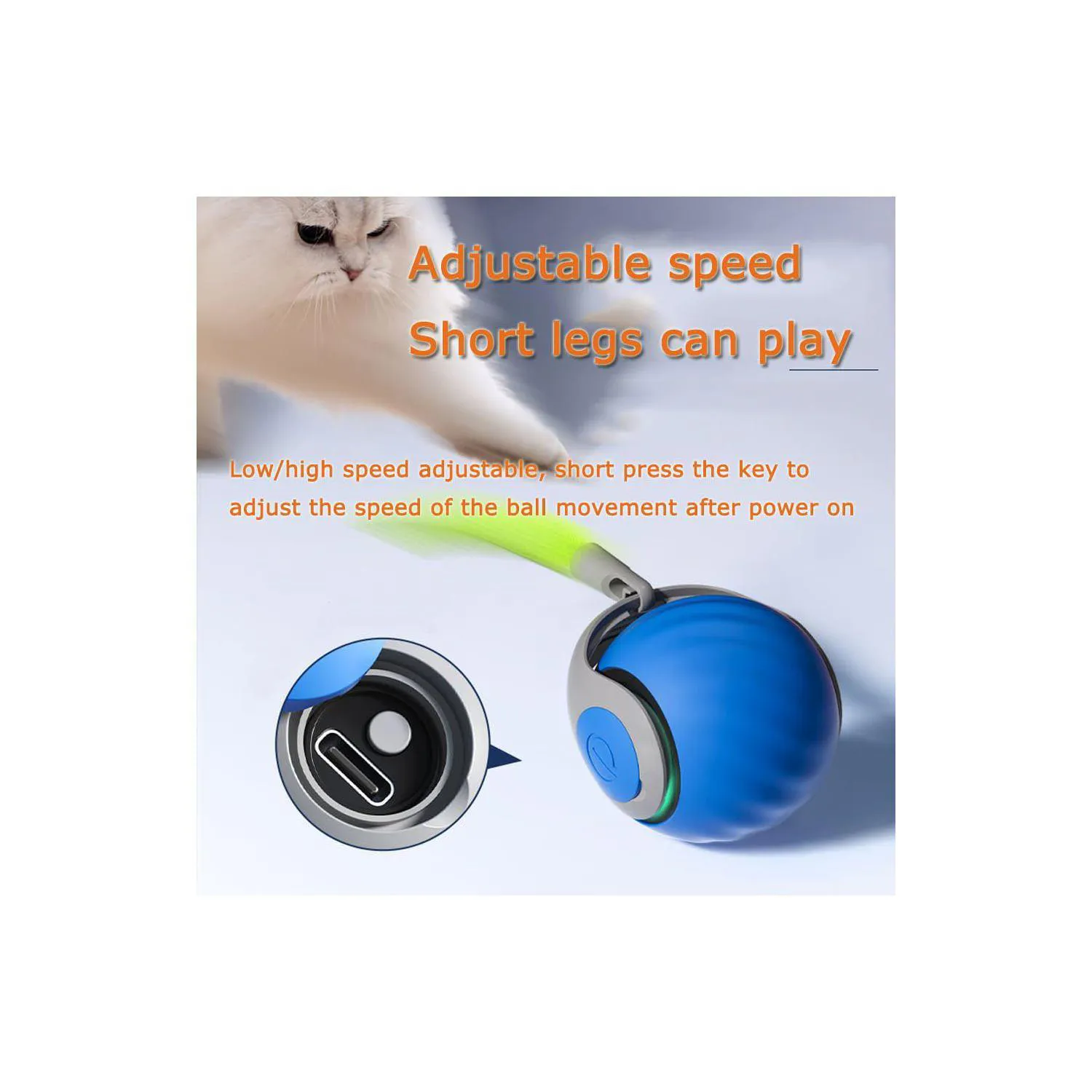 Pelotas Automáticas para Gatos con Movimiento Inteligente y Pluma Estimulante