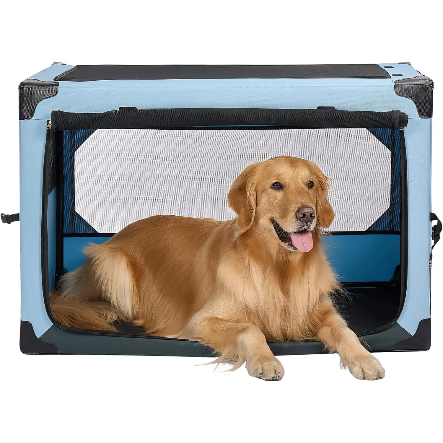 Jaula Portátil para Perros JOYTUTUS Plegable y Resistente para Viajes 6