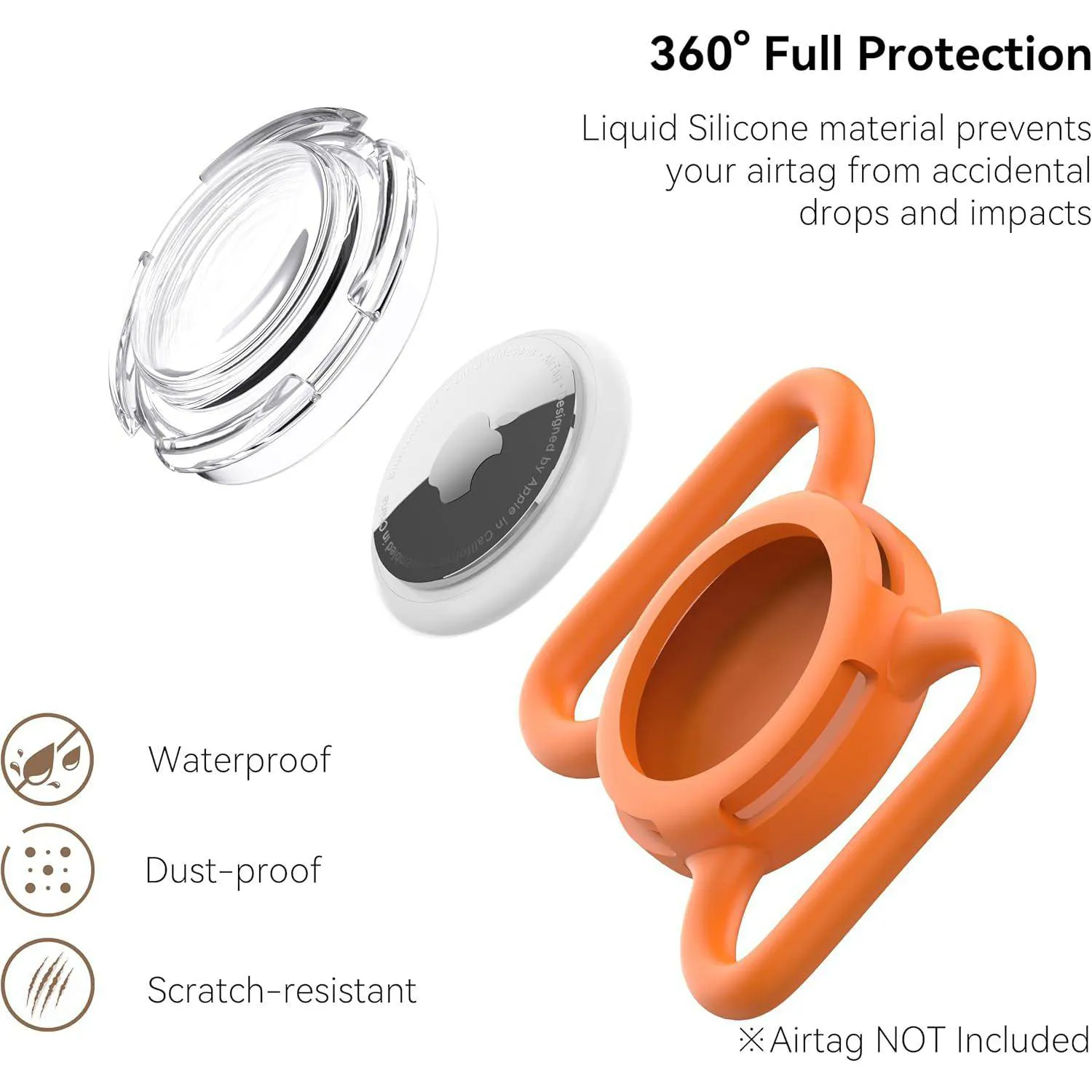 Soporte Impermeable para Airtag en Collar de Perro Ultra Duradero