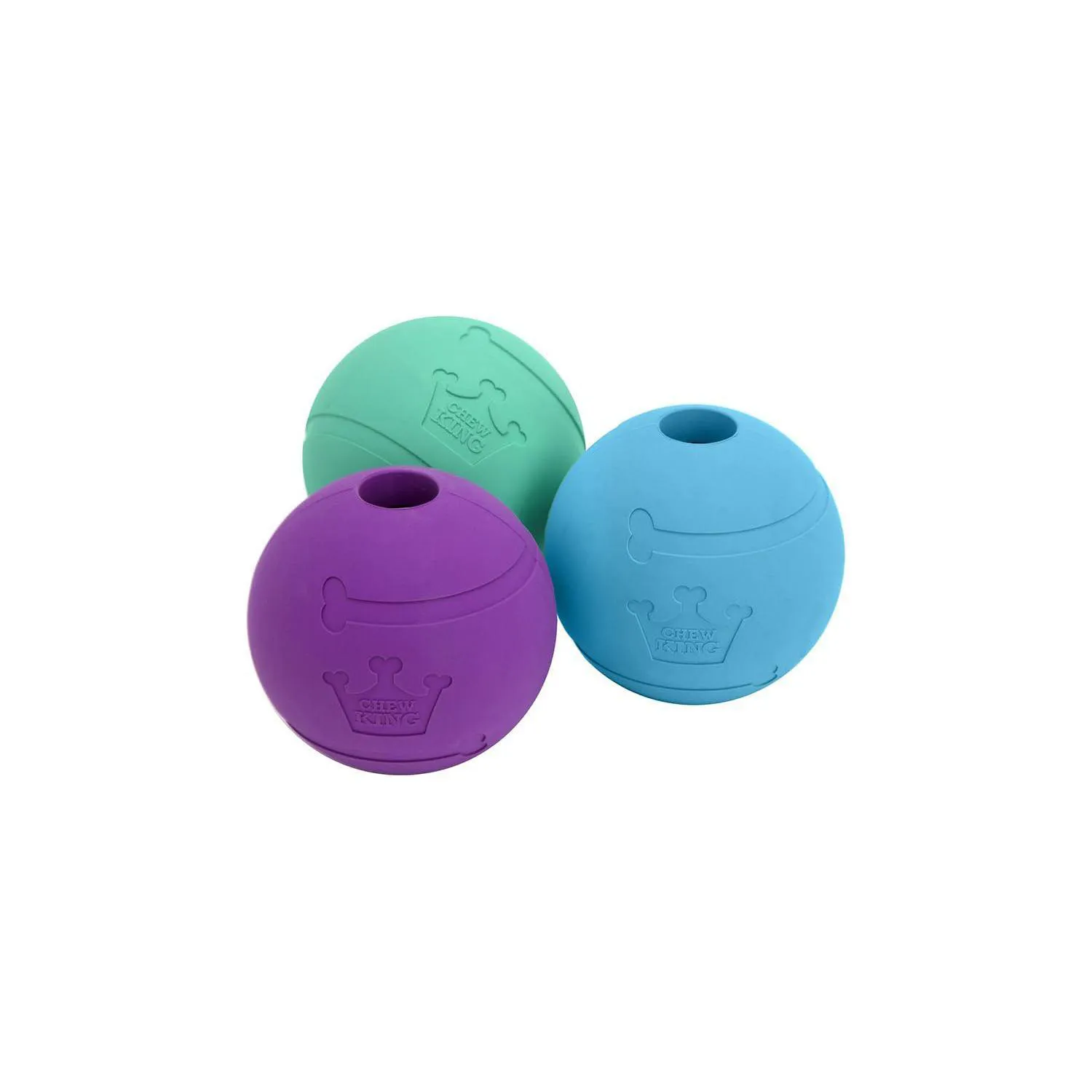 Pelotas Resistentes para Perros con Diseño Seguro y Rebote Activo Color Azul