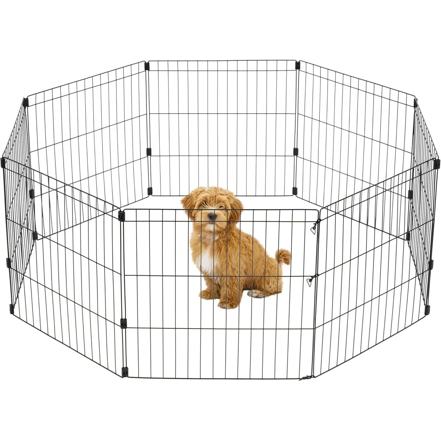 Corral Metálico IRIS para Perros Plegable y Seguro para Interior y Exterior