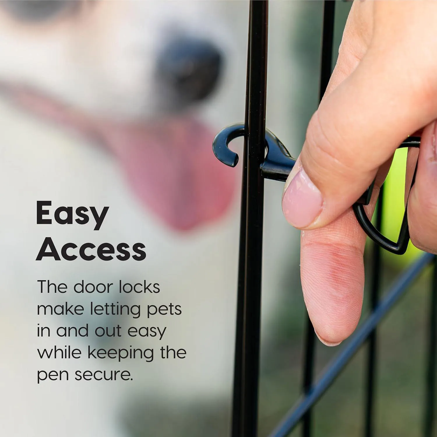 Corral Metálico IRIS para Perros Plegable y Seguro para Interior y Exterior 3