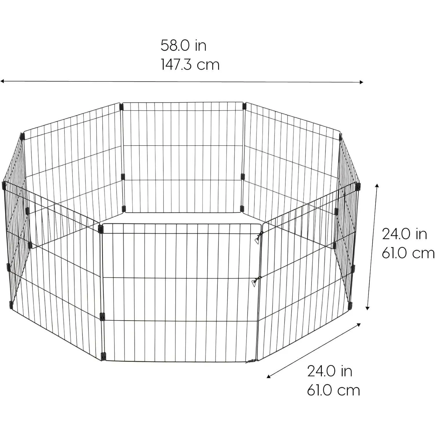 Corral Metálico IRIS para Perros Plegable y Seguro para Interior y Exterior 5