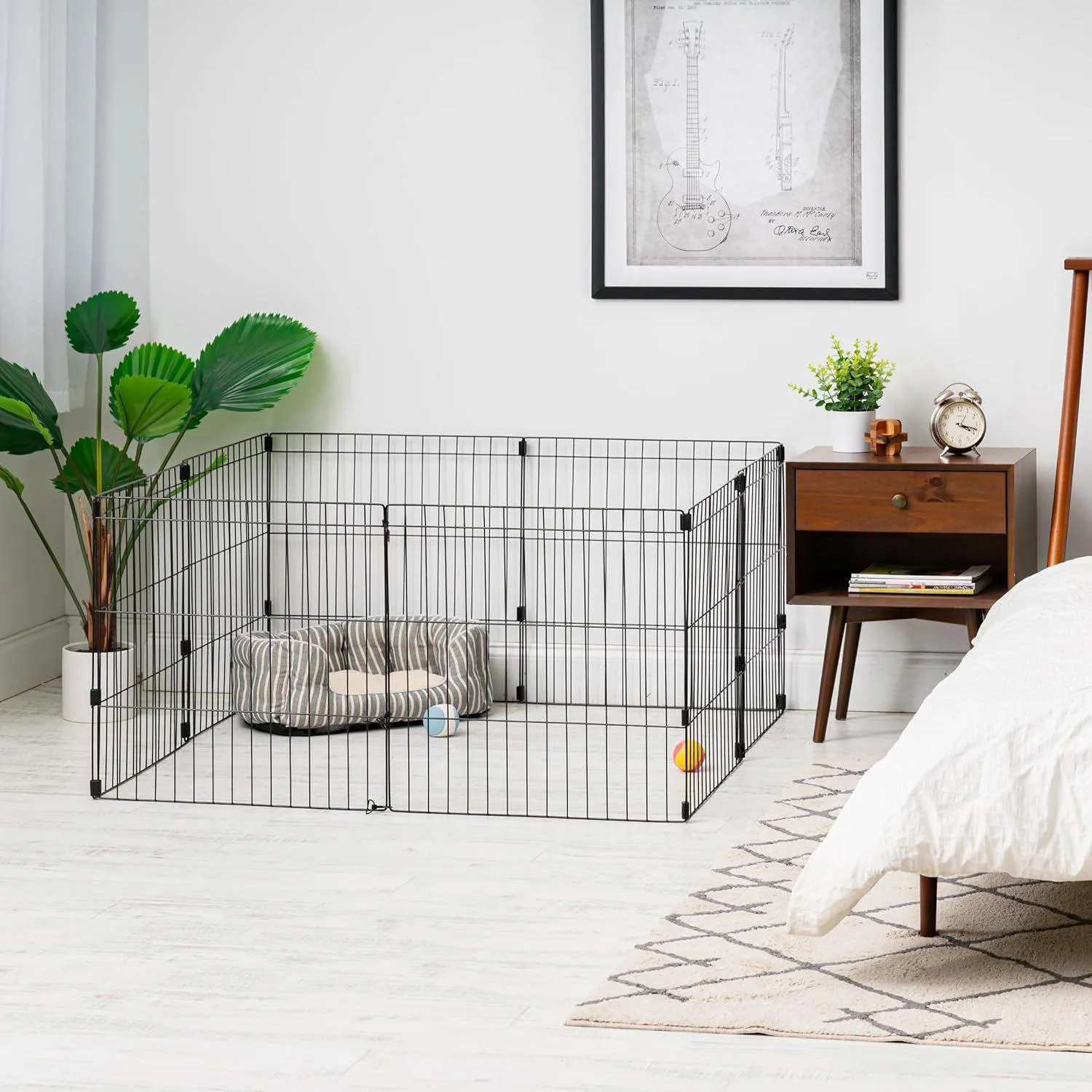 Corral Metálico IRIS para Perros Plegable y Seguro para Interior y Exterior 8