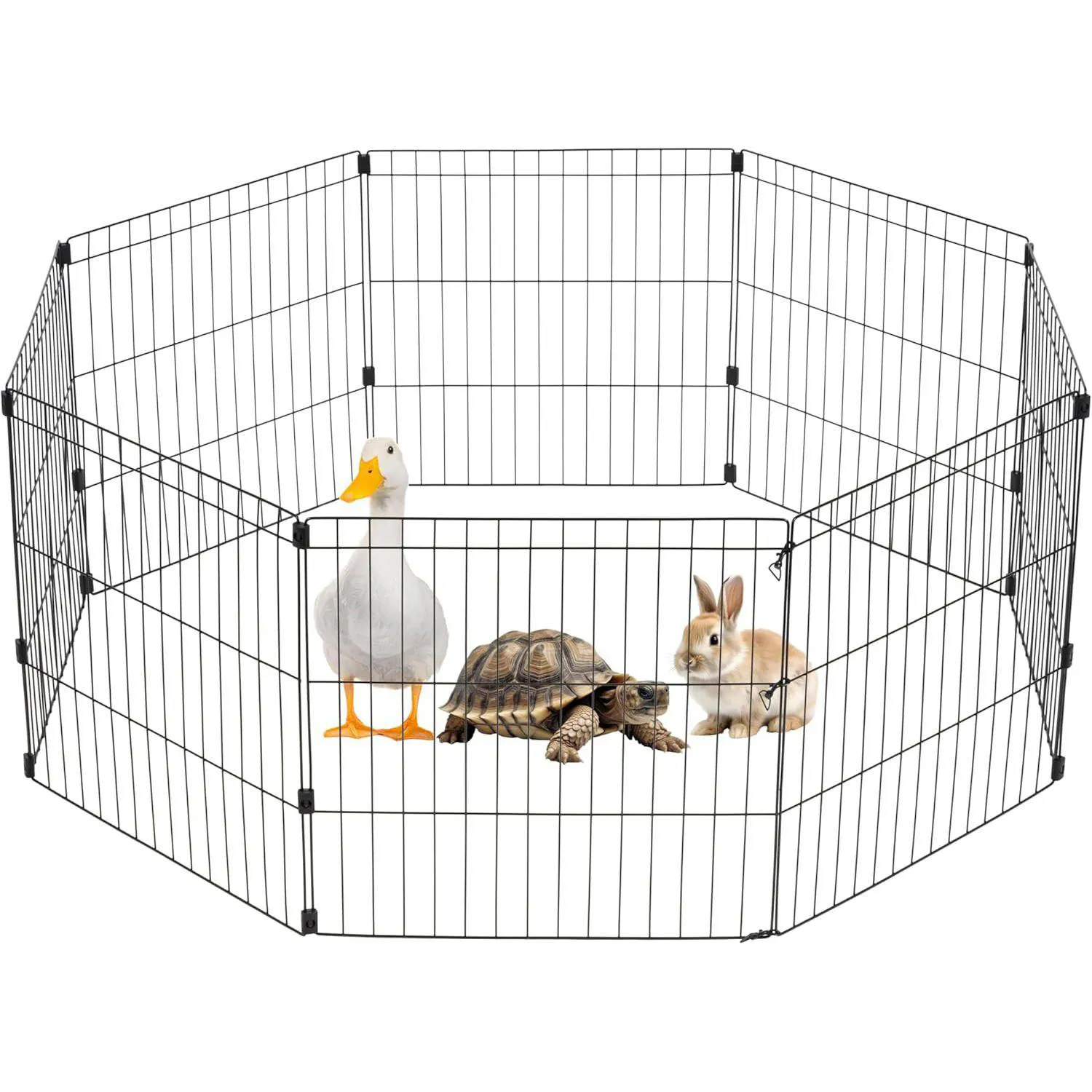 Corral Metálico IRIS para Perros Plegable y Seguro para Interior y Exterior 10