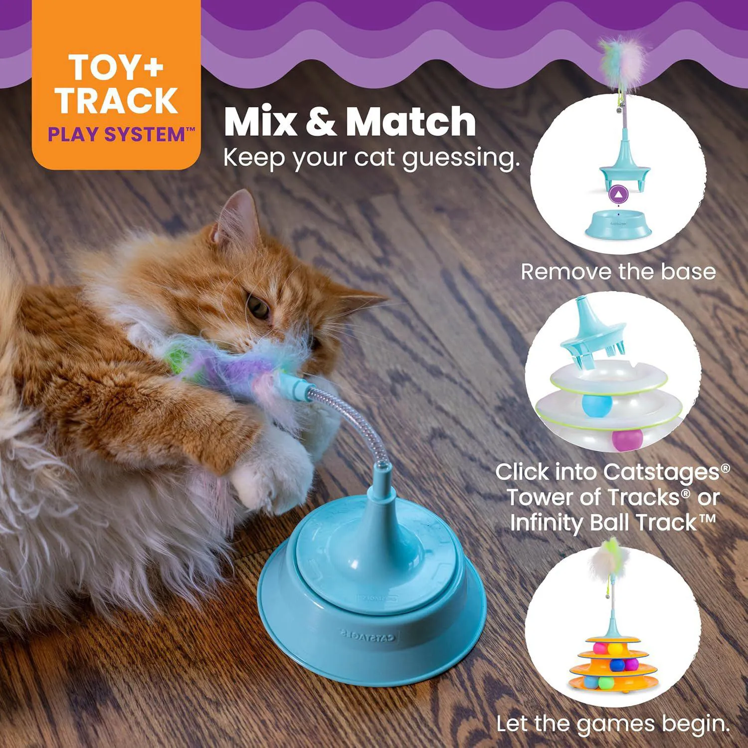 Juguete Interactivo para Gatos con Resorte Plumas y Cascabeles 5