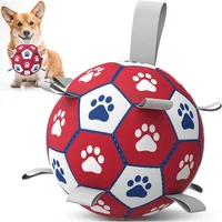 Pelota De Fútbol Para Perros Con Correas Que Flota Y Es Ideal Para Juegos Interactivos