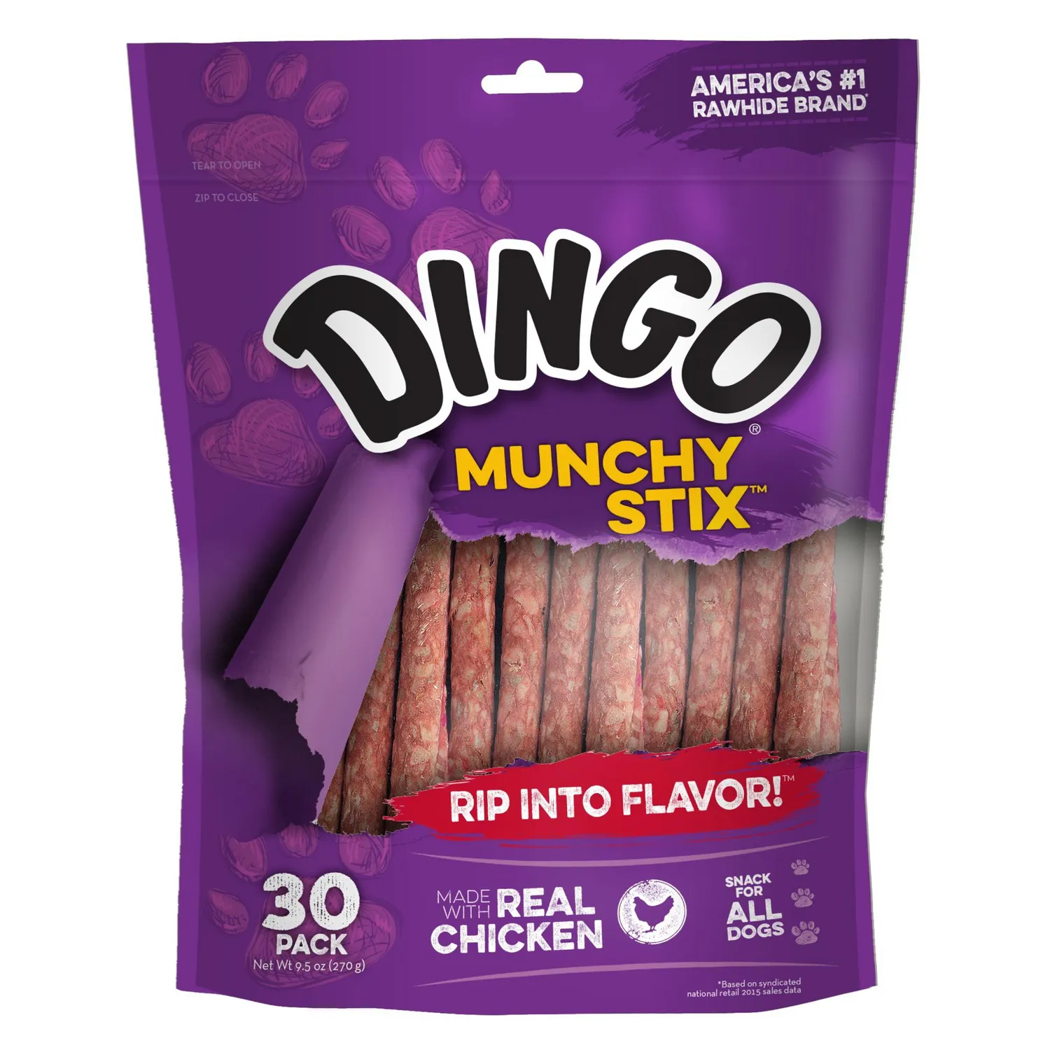 Snacks Para Perro Dingo Munchi Stix X30 Unidades