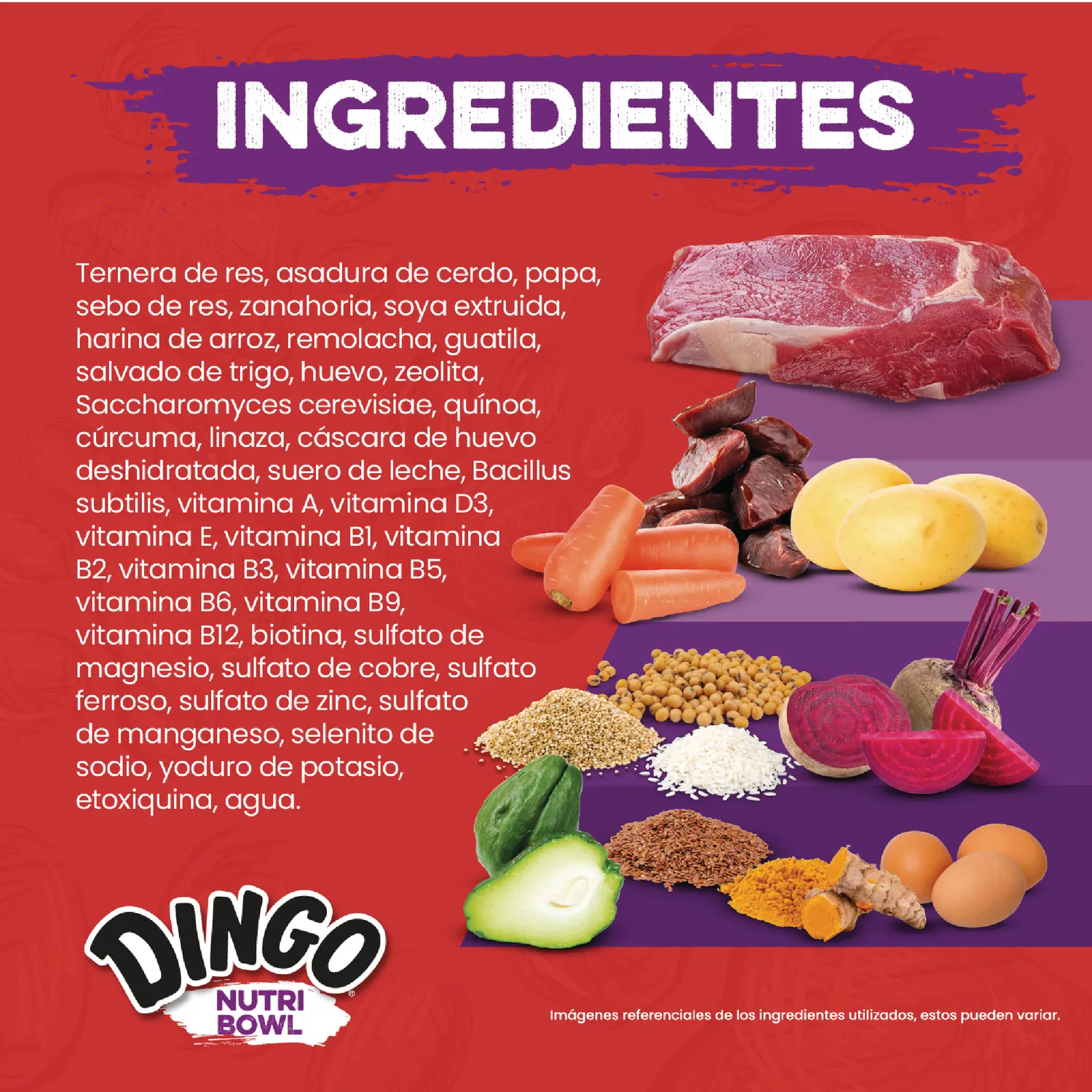 Comida Húmeda Para Perro Dingo Nutri Bowl Pollo-Carne 400gr X 2 Unidades 3
