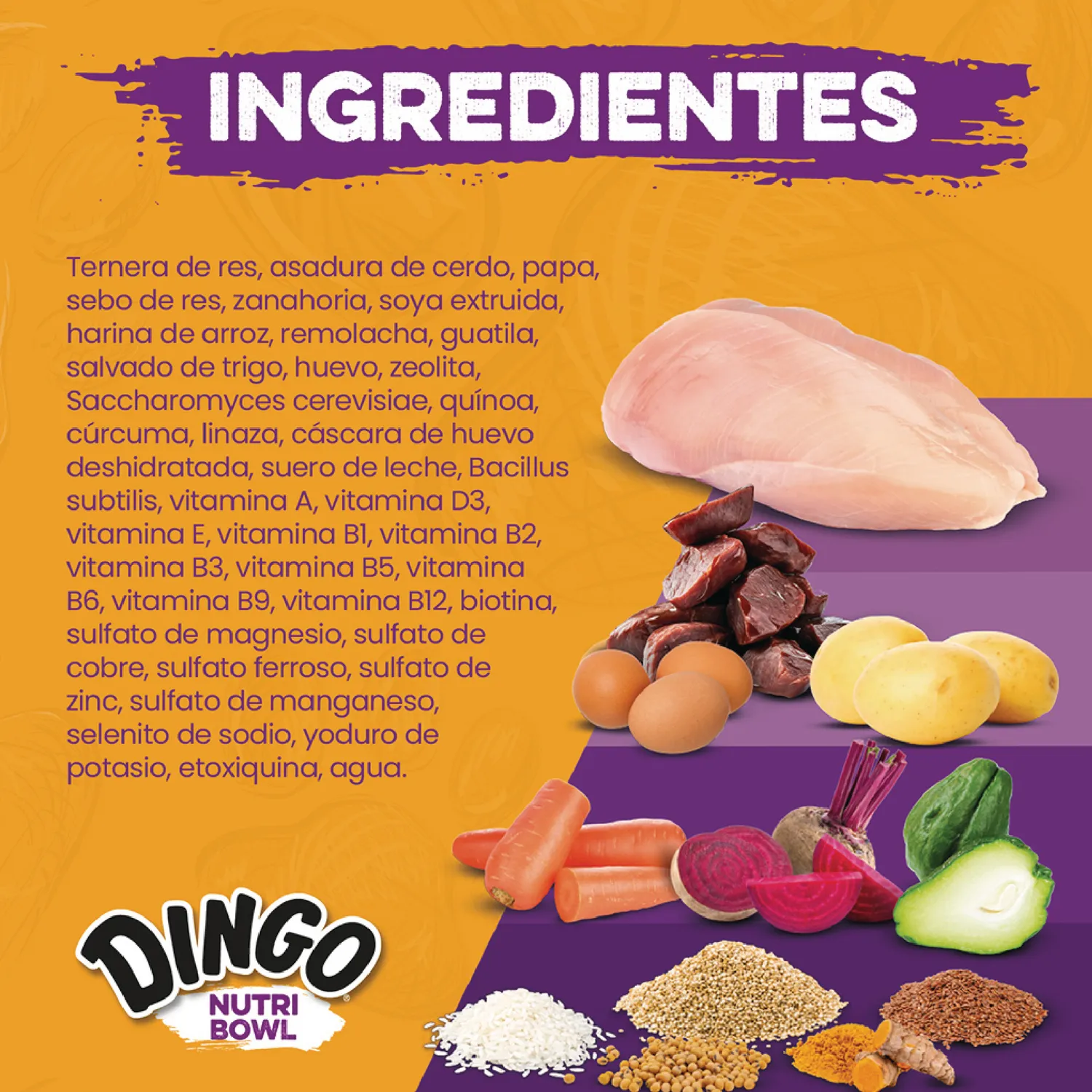 Comida Húmeda Para Perro Dingo Nutri Bowl Pollo-Carne 400gr X 2 Unidades 4