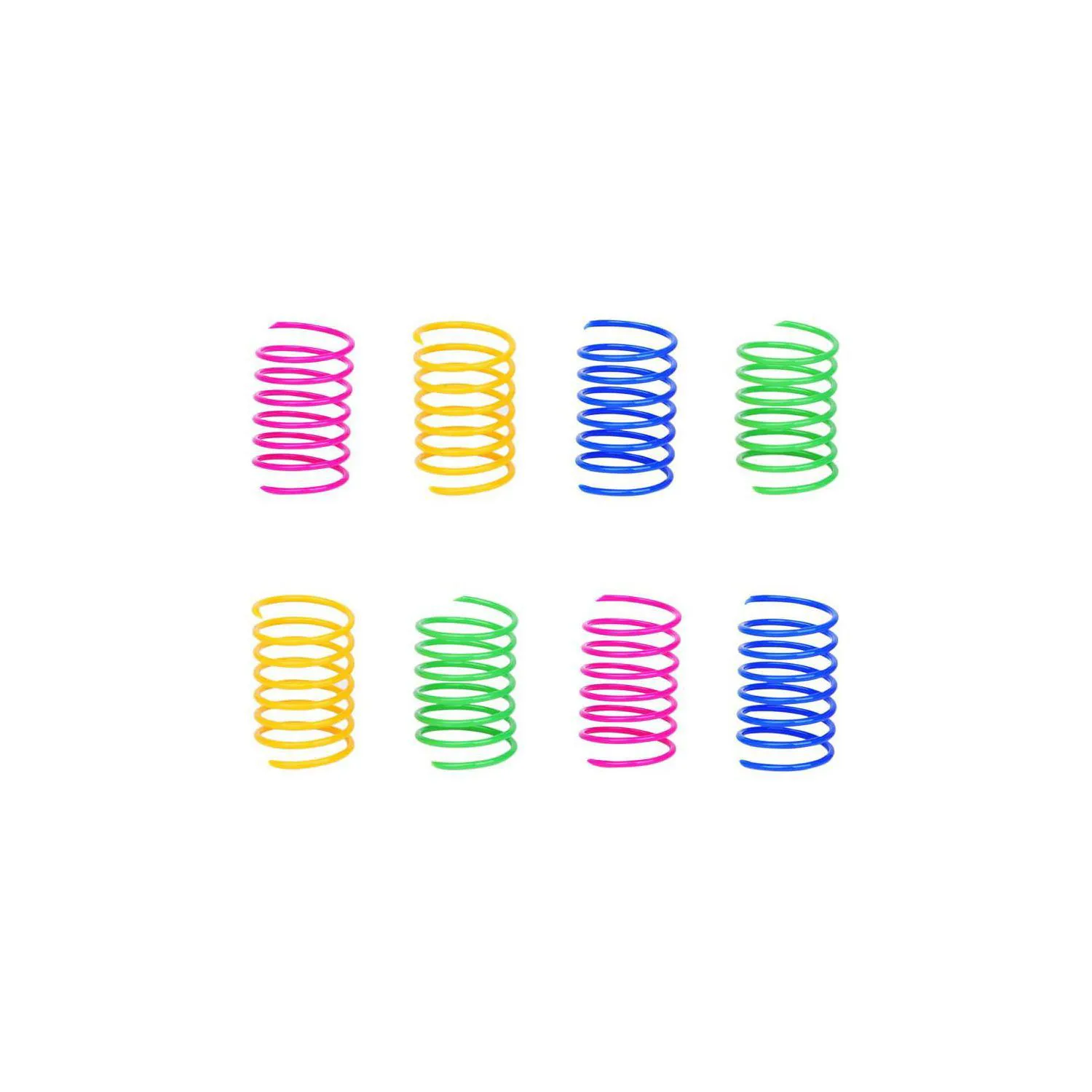 Resortes de Plástico para Gatos en Colores Surtidos para Juego Activo