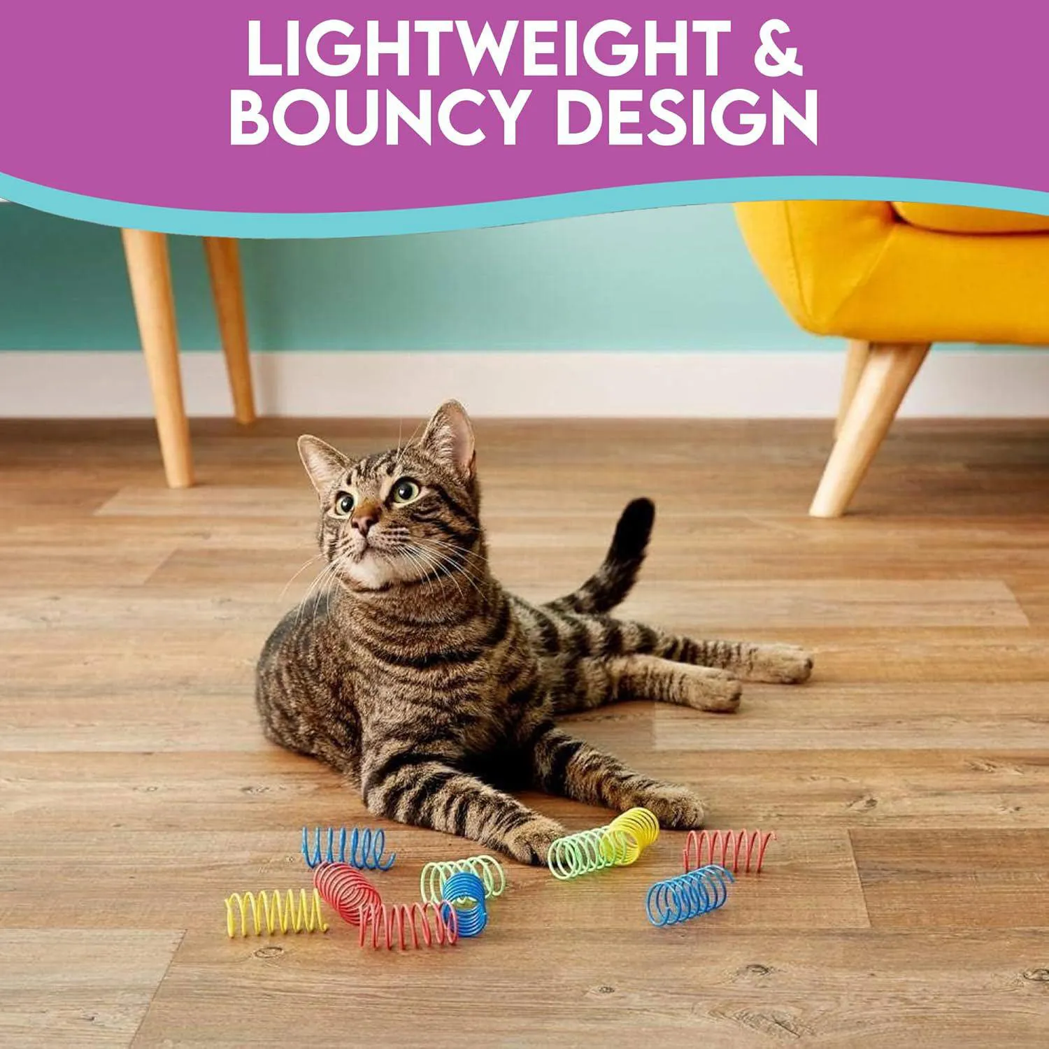 Resortes SPOT Para Gatos Con Juego Activo Y Movimiento Rebotante 5