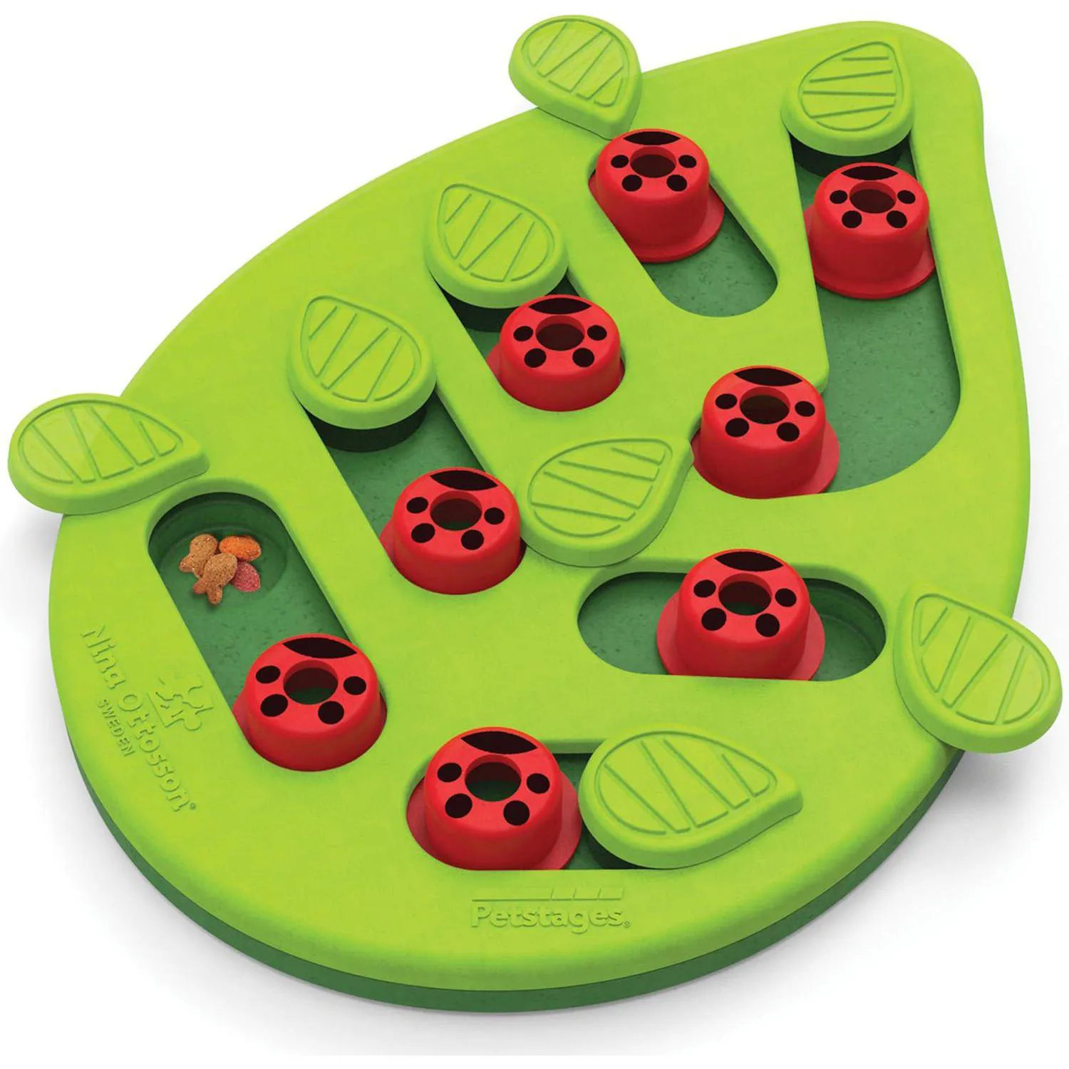 Juego Interactivo para Gatos con Compartimentos para Premios y Alimentación Lenta