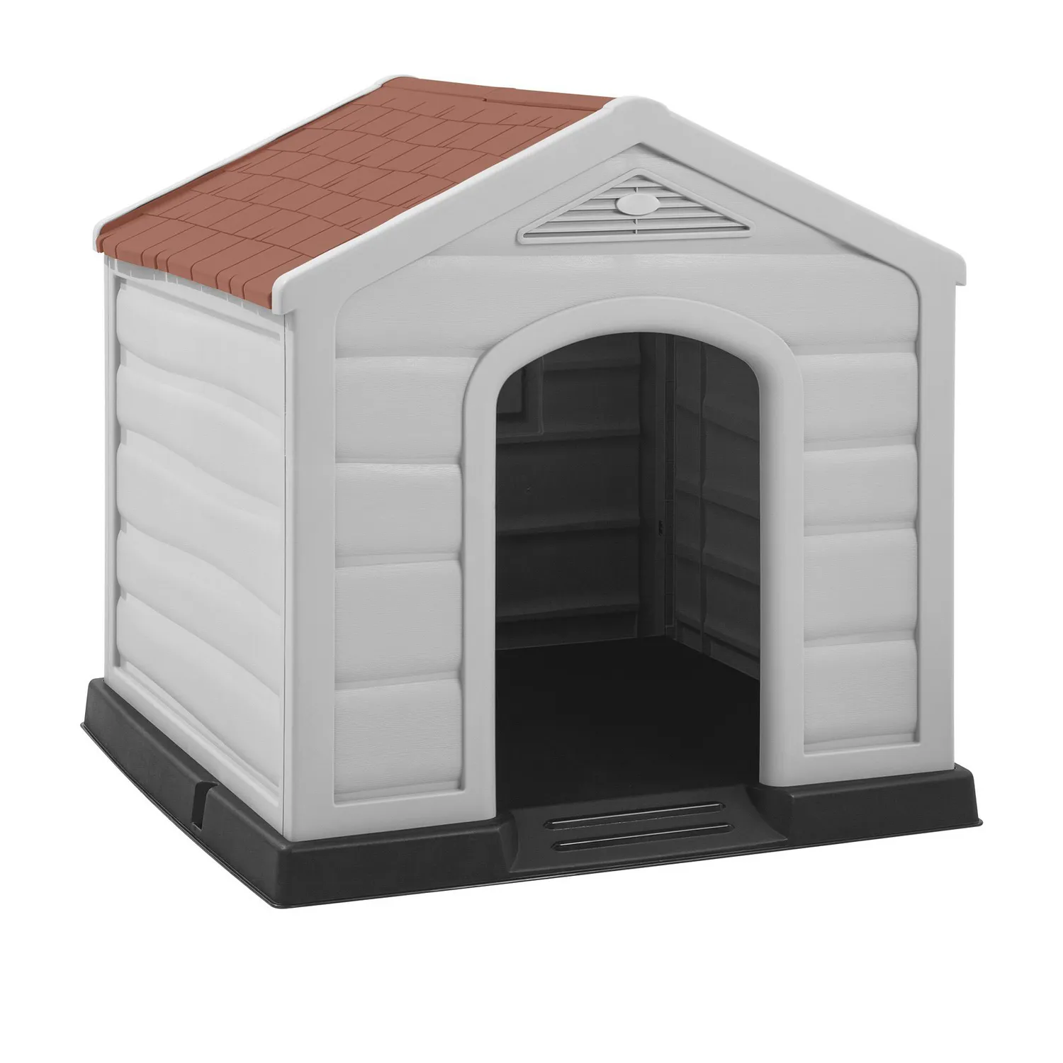Casa para Perros Plástica 92x90x89 Cm Grande Terracota V Rimax