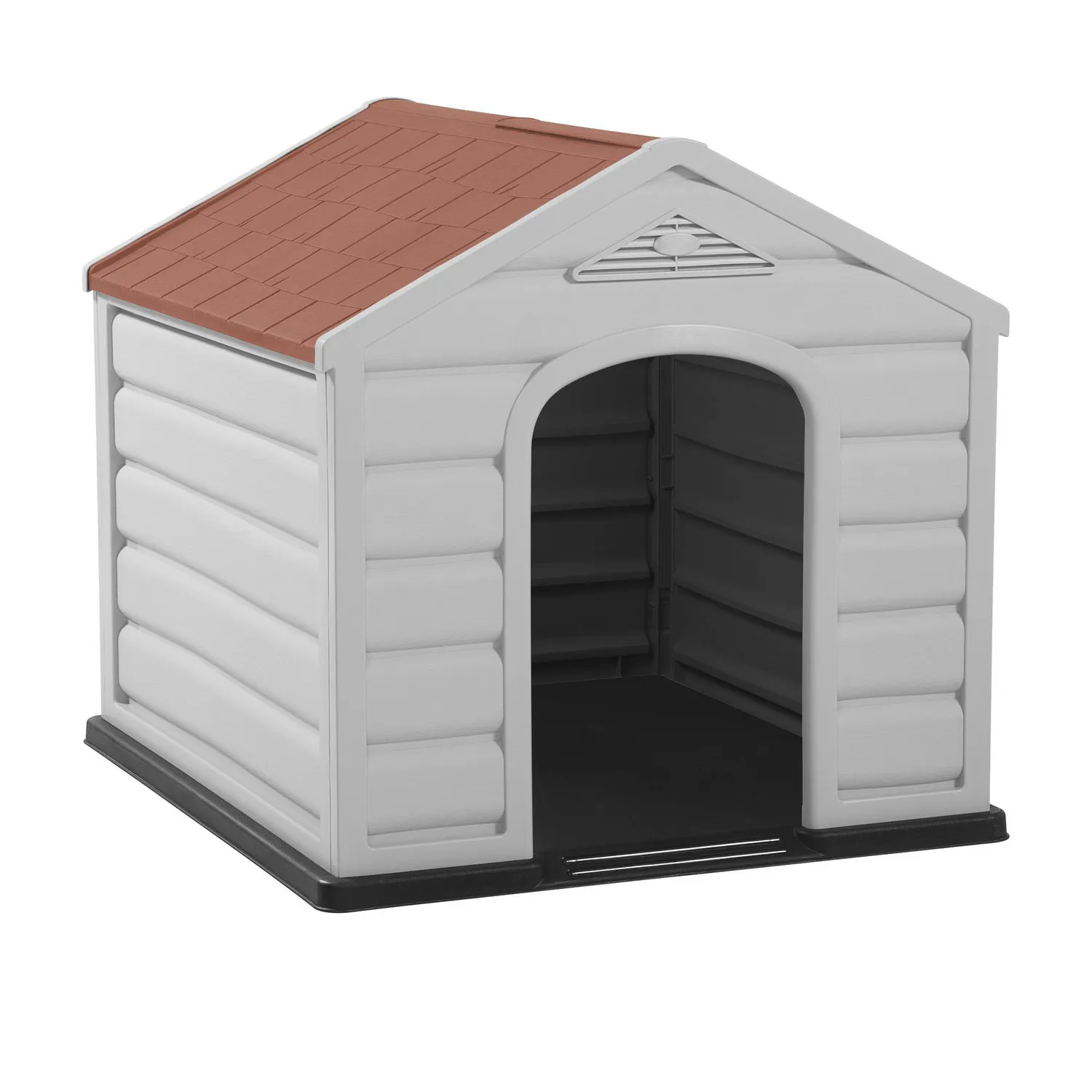 Casa P/Perros Plástica 68x61x58.5 Cm Pequeña Terracota Rimax