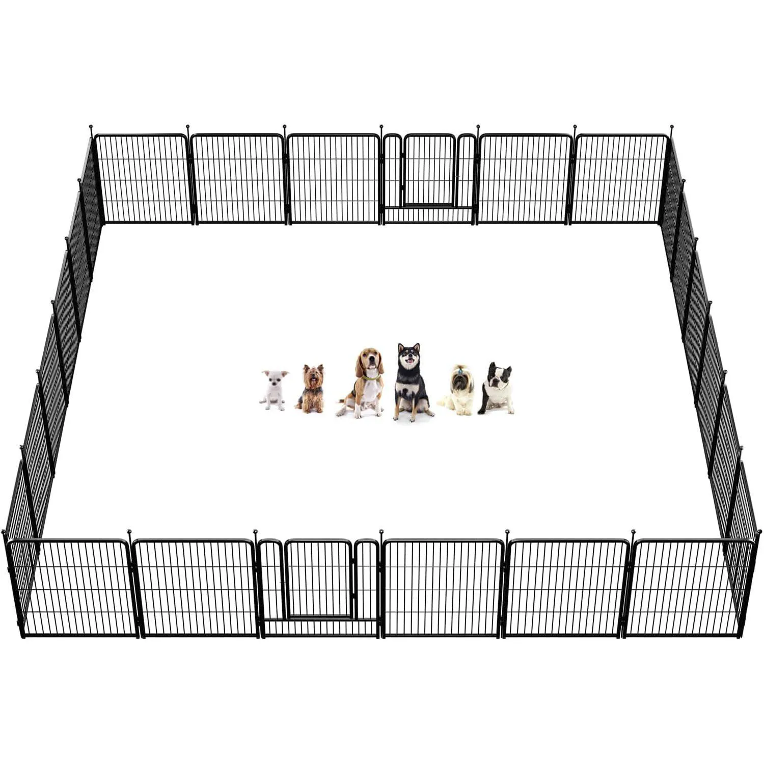 Corral FXW Rollick para Perros de 24 Paneles Reforzado para Patio y Camping