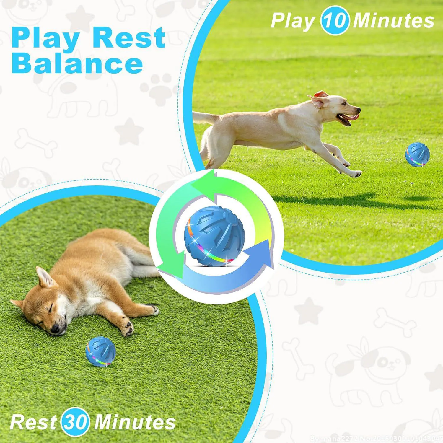 Pelota Interactiva Para Perros Con Luz LED Y Control Remoto Recargable 6