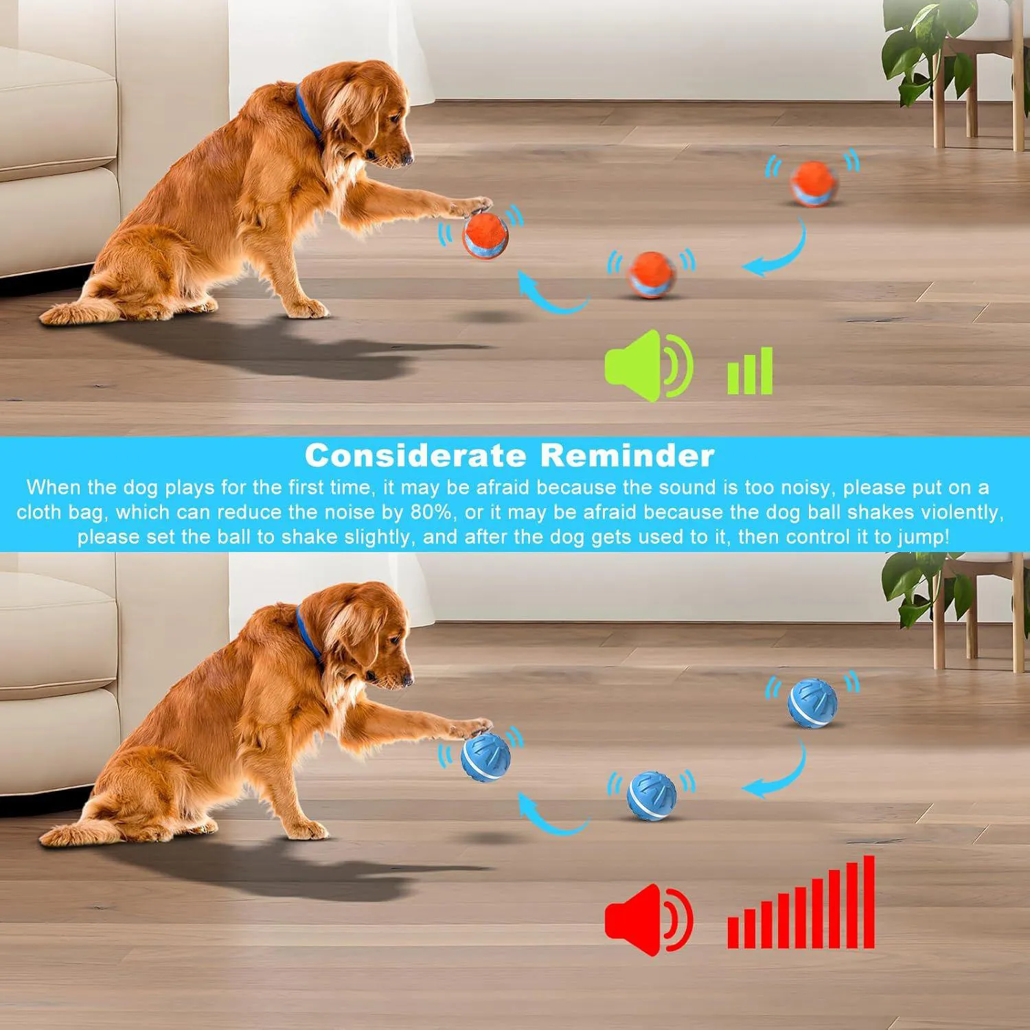 Pelota Interactiva Para Perros Con Luz LED Y Control Remoto Recargable 7