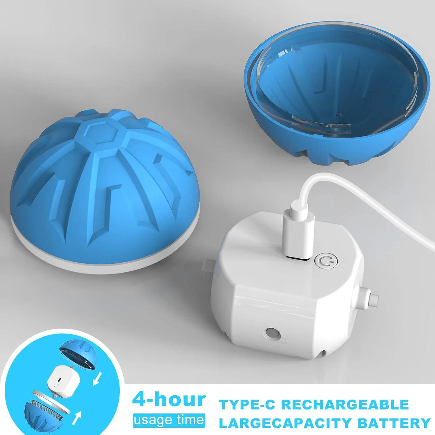 Pelota Interactiva Para Perros Con Luz LED Y Control Remoto Recargable 9