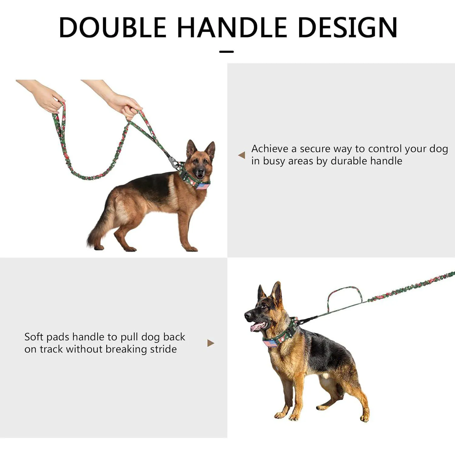 Collar Táctico para Perros Daganxi Ajustable con Parches 6
