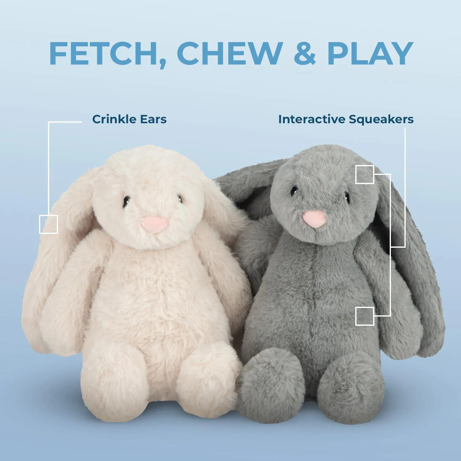 Juguete De Peluche Chirriante Para Perros Con Tela Suave Y Resistente 3