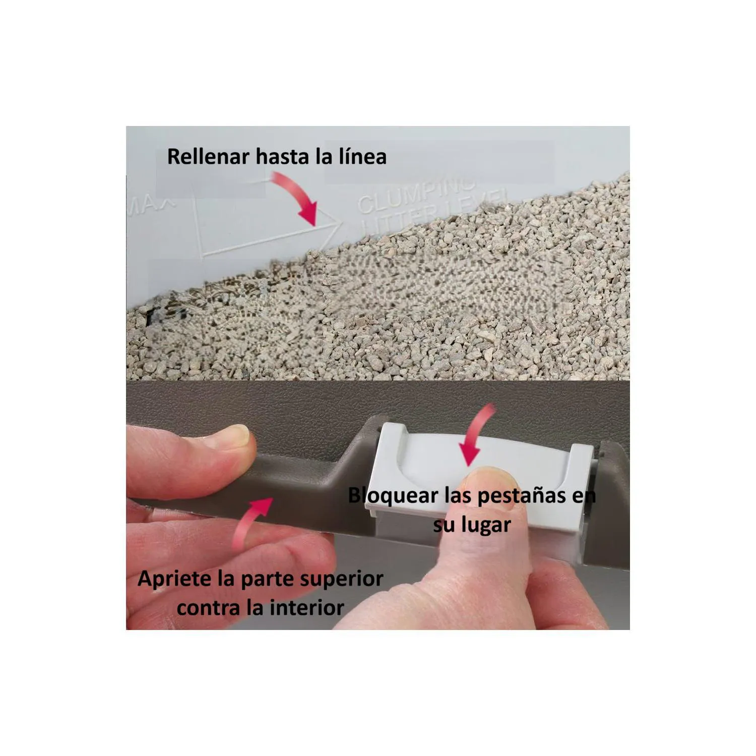 Arenero Autolimpiante para Gatos con Bandeja Extraíble Color Marrón 8