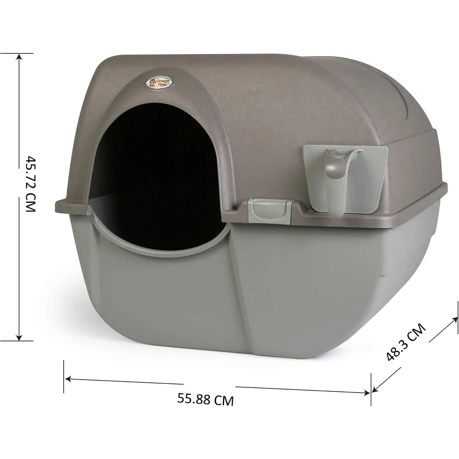 Arenero Autolimpiante para Gatos con Bandeja Extraíble Color Marrón 3