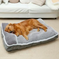 Cama Para Perros Grandes Suave Con Almohada 31x25x3 Cm