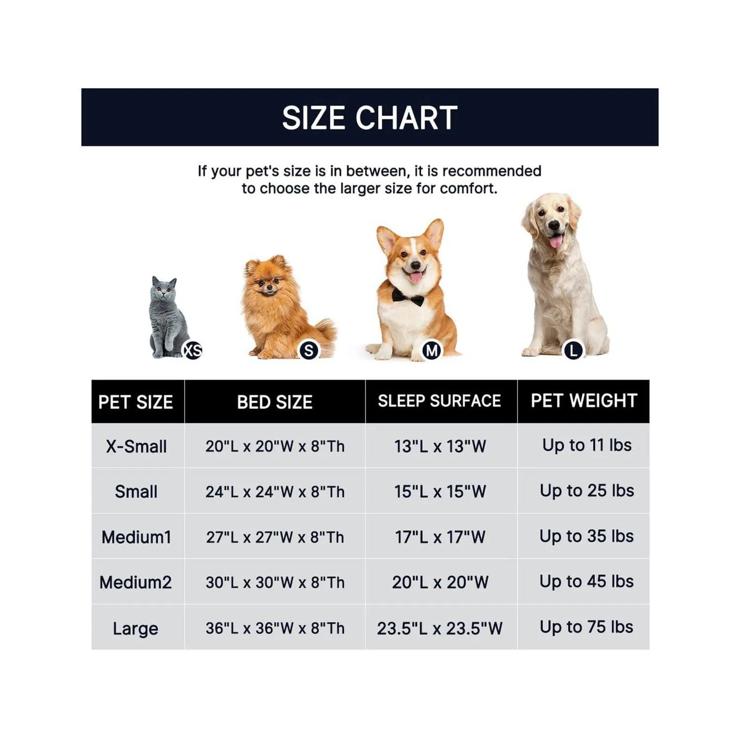 Cama Antianxiety para Perros y Gatos en Colores y Medidas Variadas 4