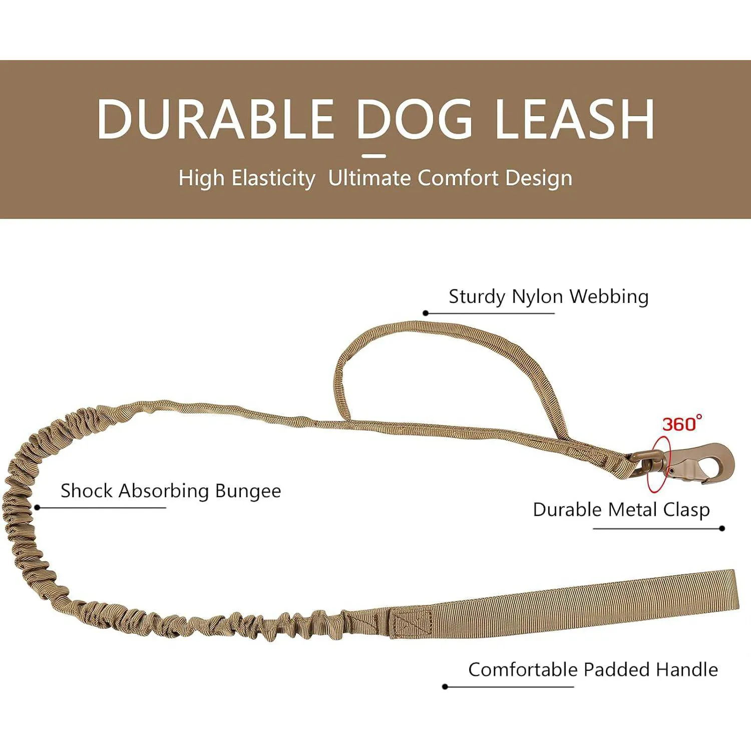 Collar Táctico para Perro Daganxi Ajustable con Asa y AirTag 5
