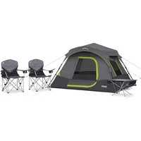 Carpa Para Camping 4 Personas Gris Core