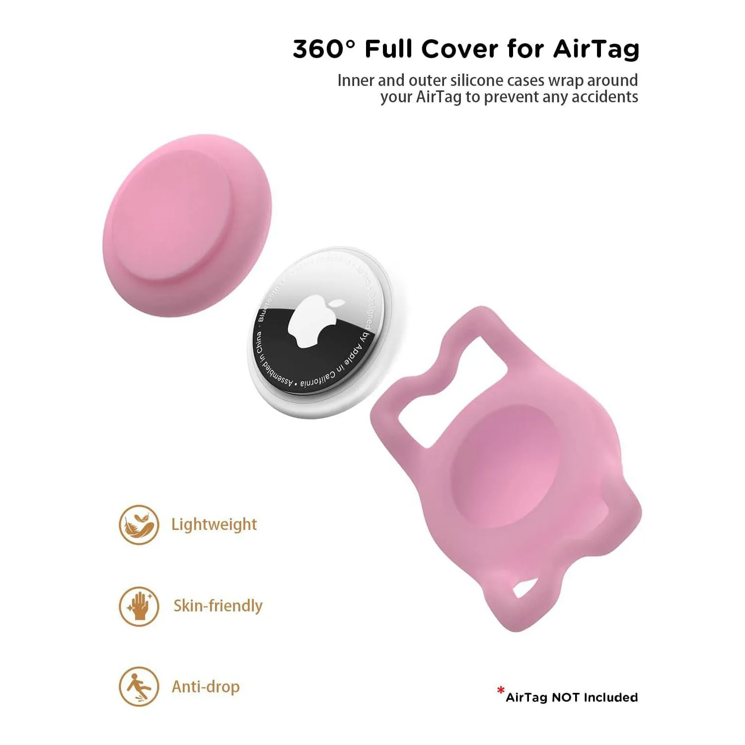 Soporte Airtag Impermeable para Mascotas Silicona Universal 3