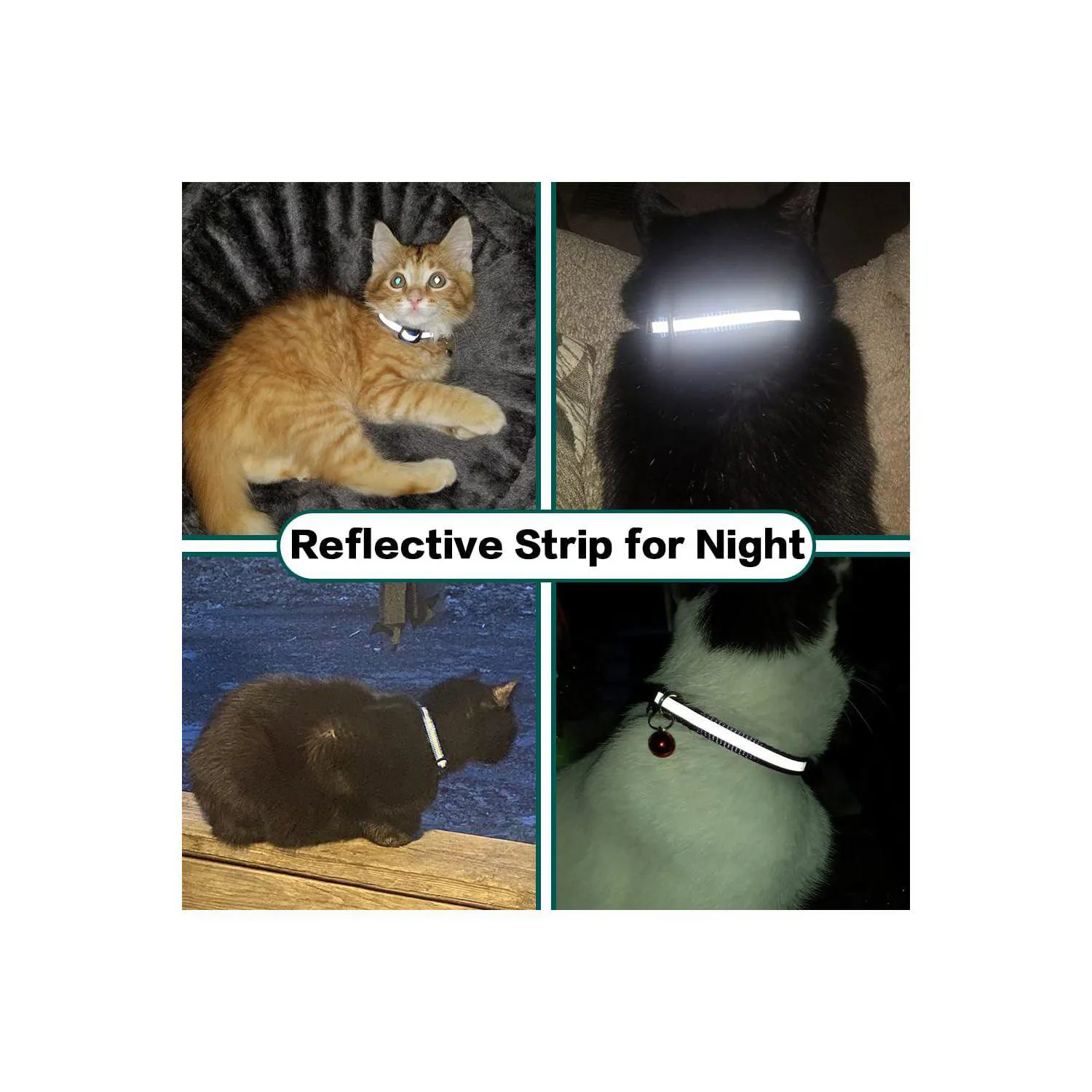 Collar Reflectante para Gato con Support AirTag y Campana 6
