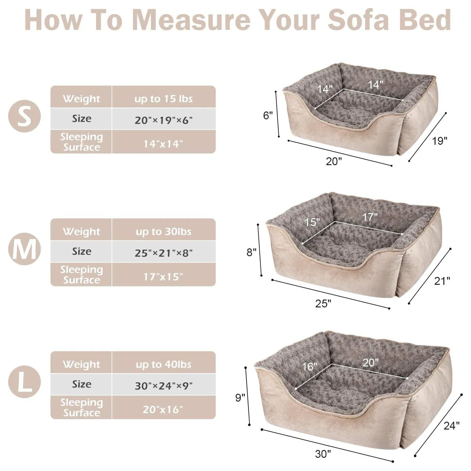 Cama para Perros Joejoy Ortopédica Lavable Antideslizante 4