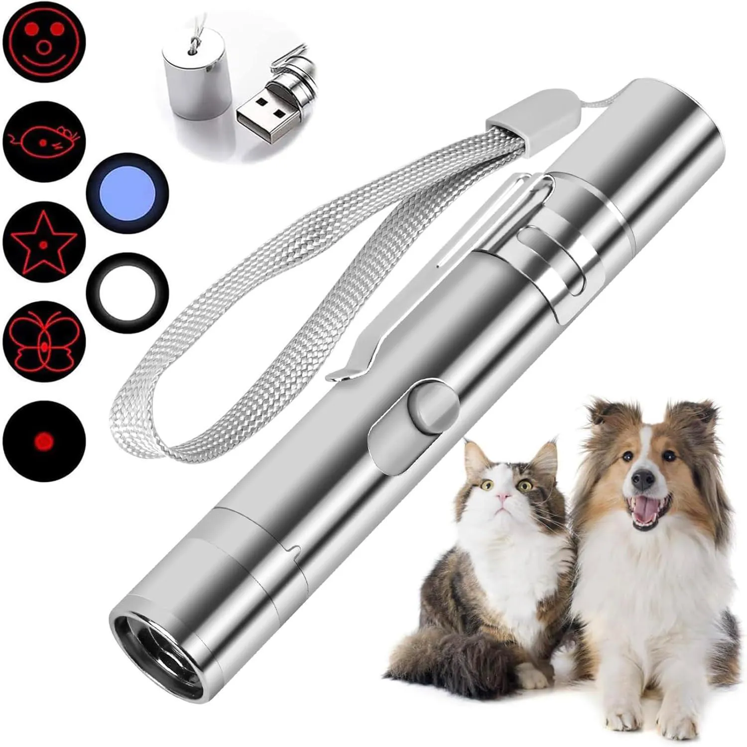 Juguete Láser Recargable para Gato con Patrones Interactivos TBTeek